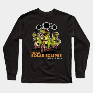 COOL ELECTRIC BIKES T REX ECLIPSE Long Sleeve T-Shirt